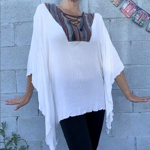 Surf Gypsy Boho Beach dress/shirt, laced.